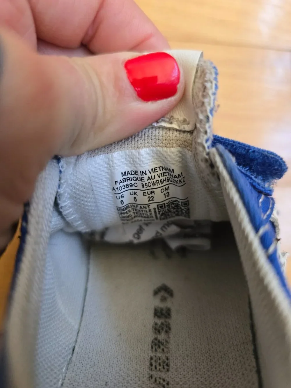 Converse | Star Player blue canvas low-top sporty sneakers | Toddler 6